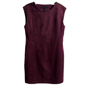 BCBGMAXAZRIA Faux Suede Karlee Shift 
Burgundy Wine Bordeaux